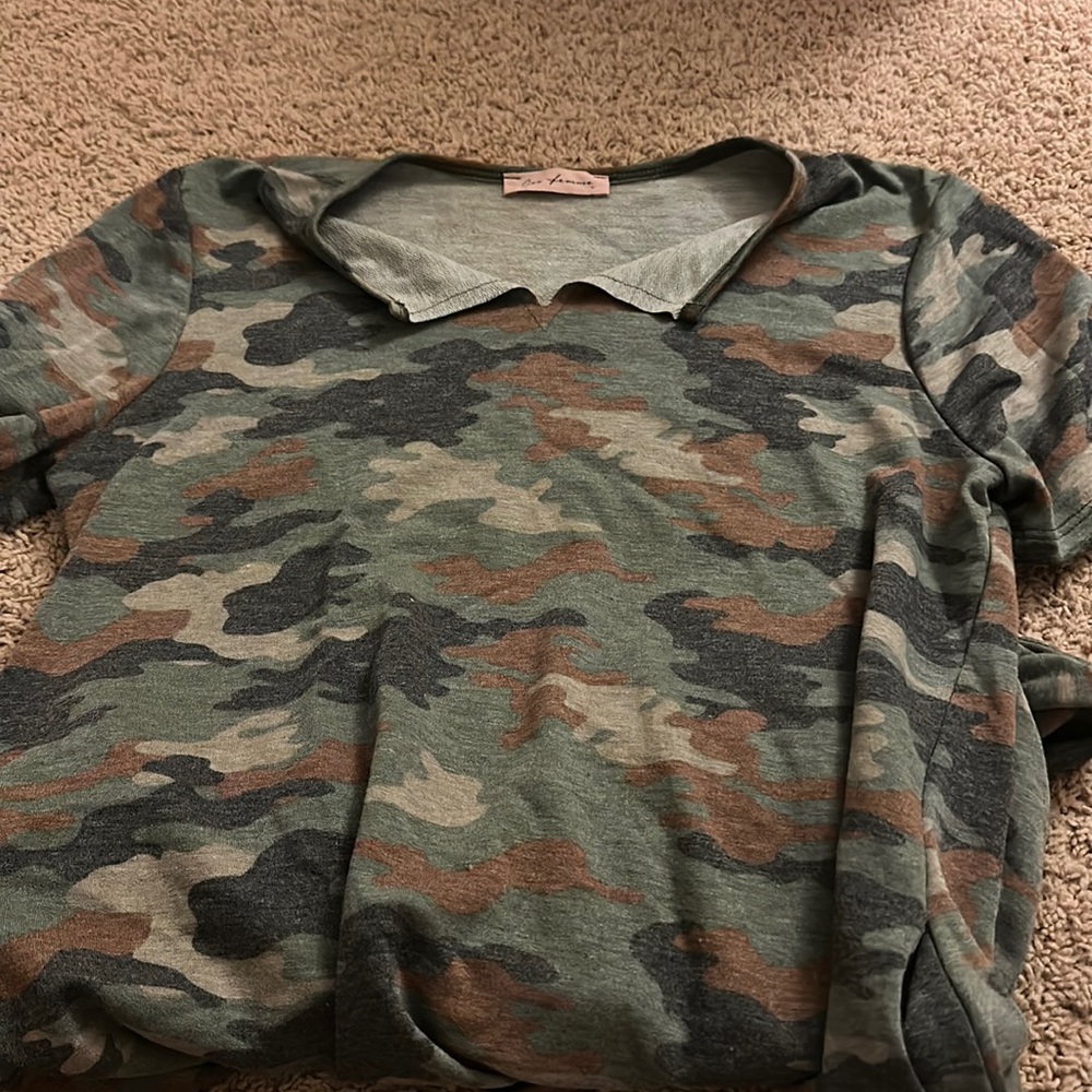 camo casual dress